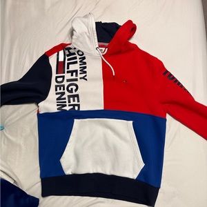 Tommy Hilfiger Color-Block Hoodie Sweatshirt